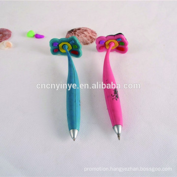 Feet shape fancy customized logo soft rubber pen